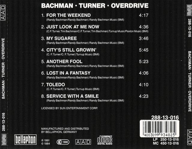 BTO - Bachman–Turner Overdrive (1984)