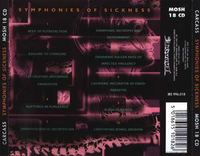 Carcass - Symphonies of Sickness (1989)