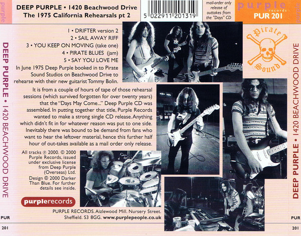 Deep Purple - 1420 Beachwood Drive (2000)