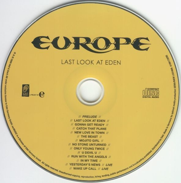 Europe - Last Look at Eden (2009)