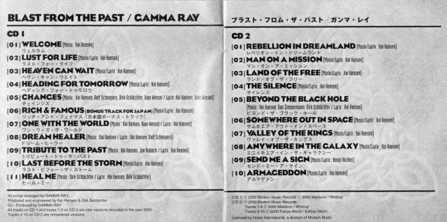 Gamma Ray - Blast from the Past (2000)