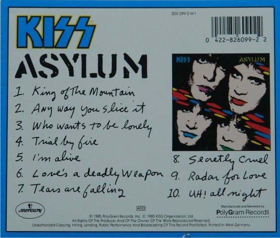 Kiss - Asylum (1985)
