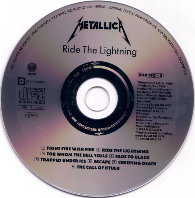 Ride the Lightning (1984)