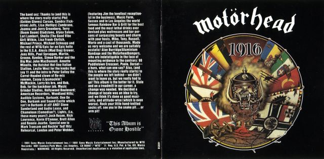 Motörhead - 1916 (1991)