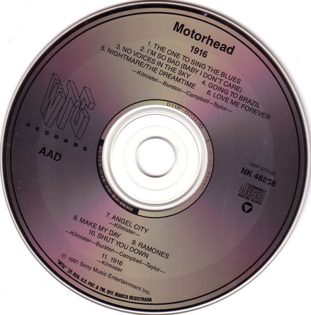 Motörhead - 1916 (1991)