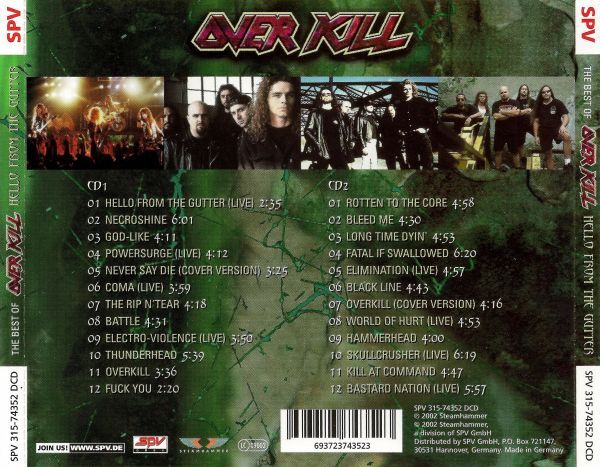 Hello from the Gutter: The Best of Overkill (2002)