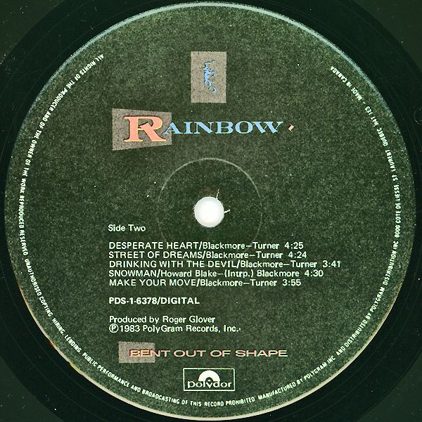 Rainbow - Bent out of Shape (1983)