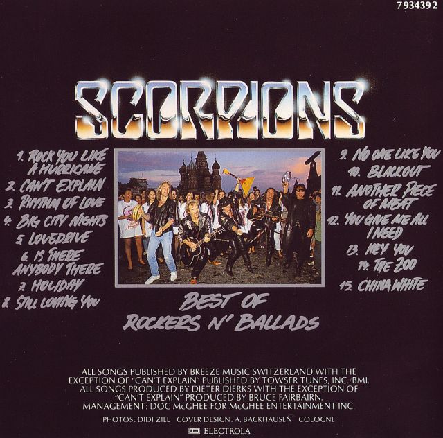 Scorpions - Best of Rockers 'n' Ballads (1989)