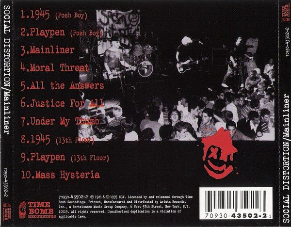 Social Distortion - Mainliner: Wreckage from the Past (1995)