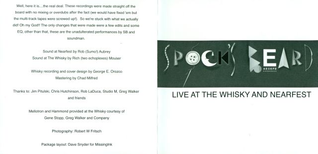 Live at the Whisky and NEARfest (1999)