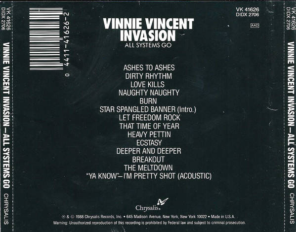 Vinnie Vincent Invasion - All Systems Go (1988)