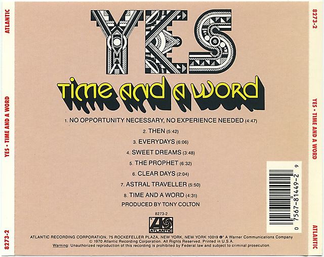 Yes - Time and a Word (1970)