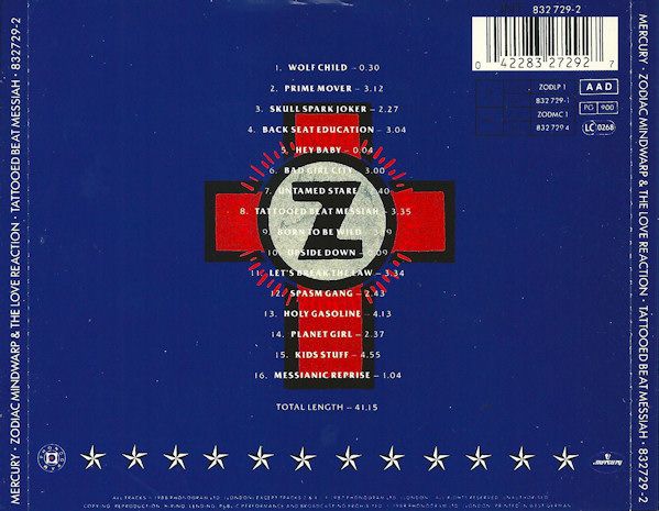 Zodiac Mindwarp & the Love Reaction - Tattooed Beat Messiah (1988)